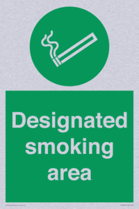 Designated smoking area